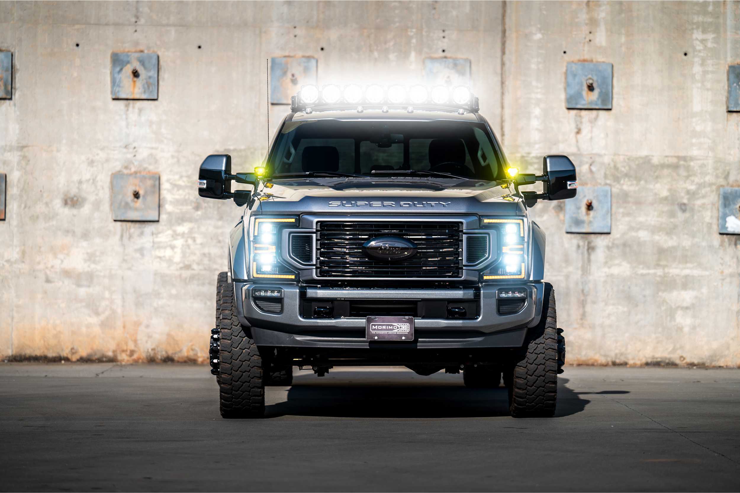 2020-2022 Ford Super Duty F250/F350 Amber LED DRL Projector Headlights - Image 4