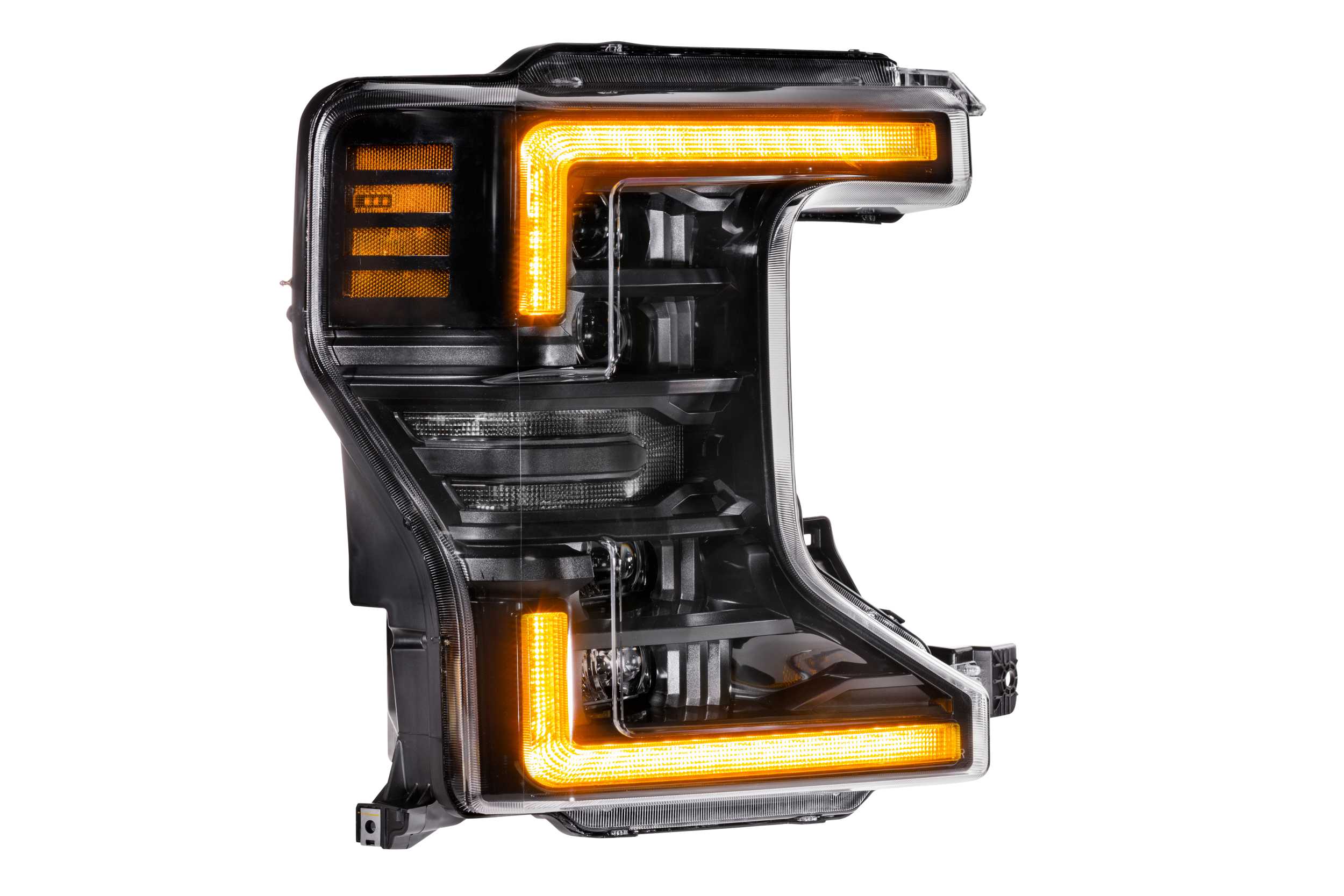 2020-2022 Ford Super Duty F250/F350 Amber LED DRL Projector Headlights - Image 9