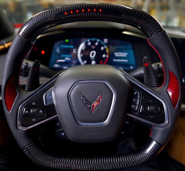2020-2026+ Chevrolet C8 Corvette Custom Carbon Fiber Steering Wheel - Image 22