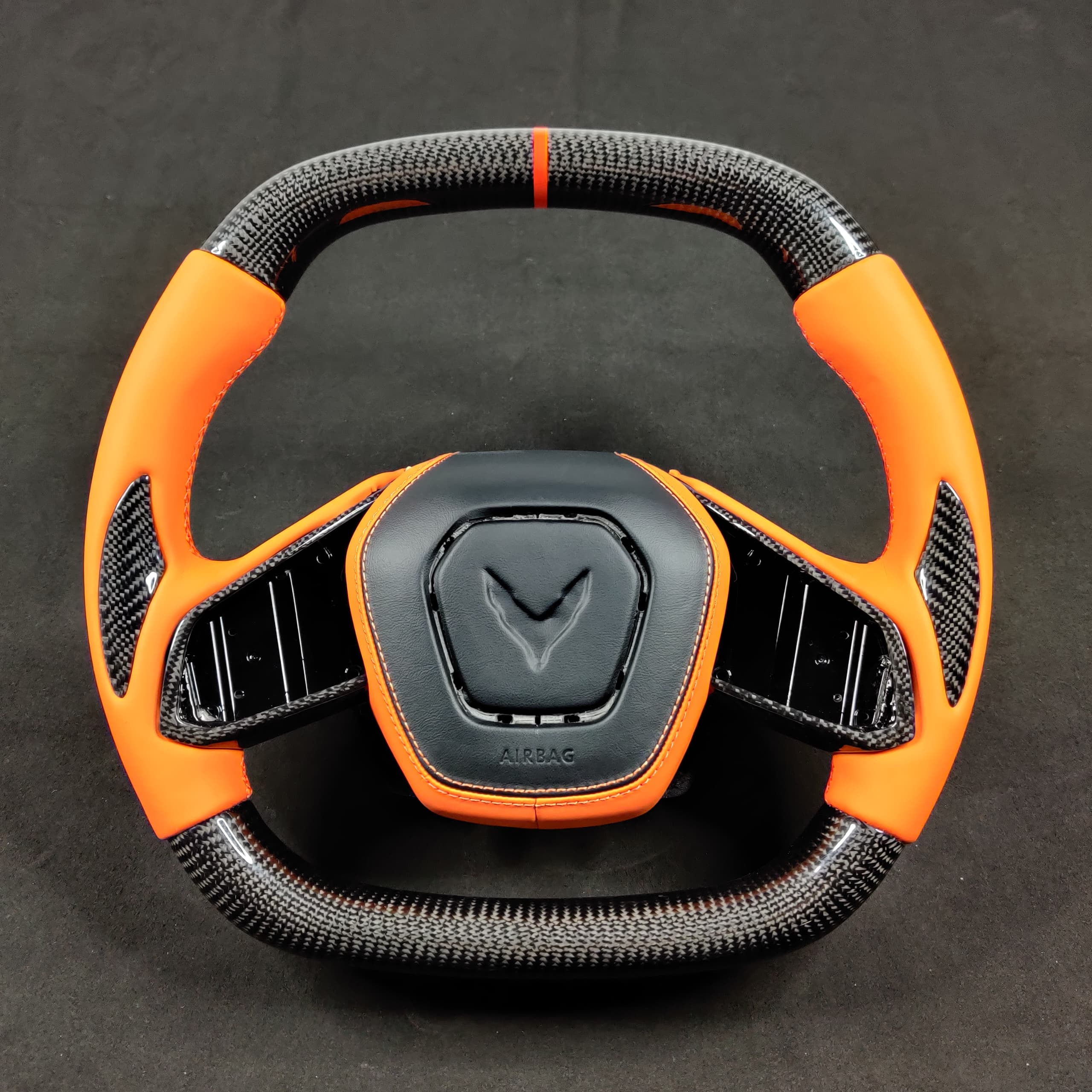 2020-2026+ Chevrolet C8 Corvette Custom Carbon Fiber Steering Wheel - Image 37