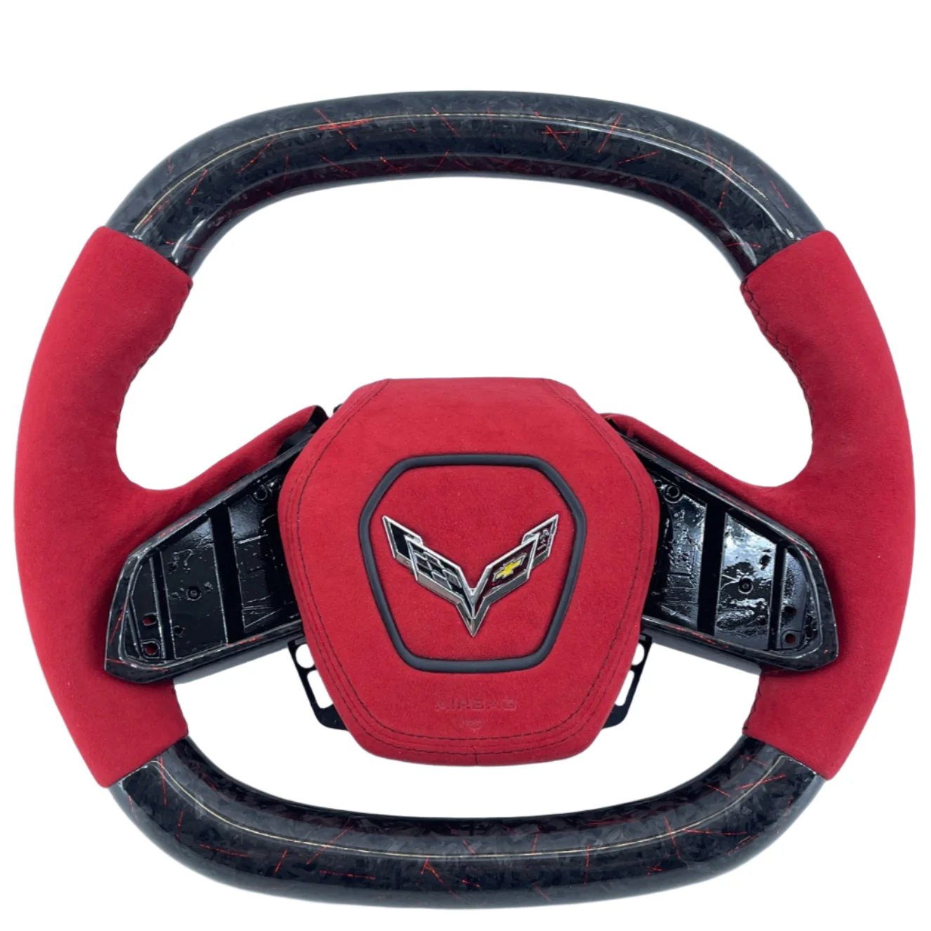 2020-2026+ Chevrolet C8 Corvette Custom Carbon Fiber Steering Wheel - Image 5