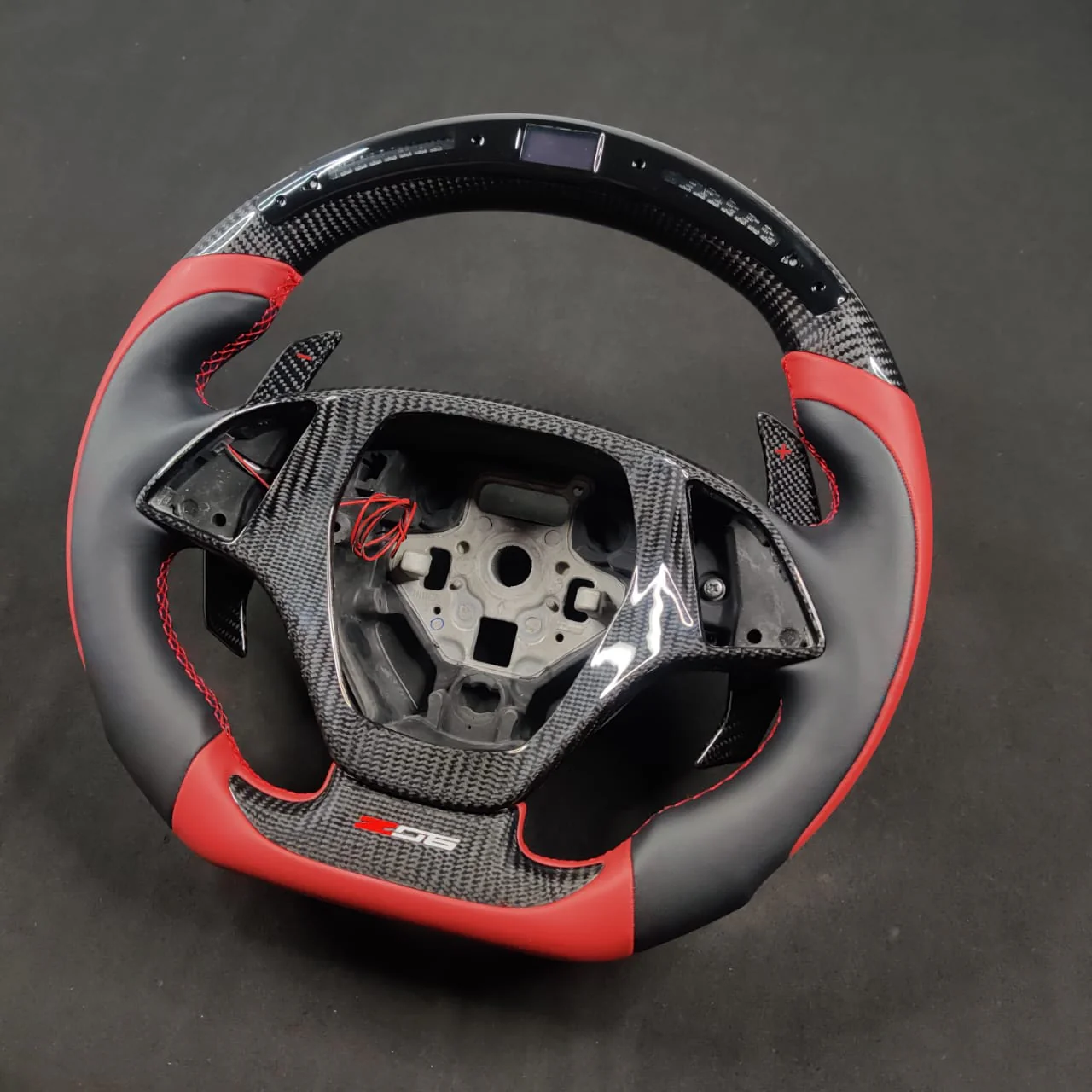 2014-2019 C7 Corvette Carbon Fiber Steering Wheel w/ LED RPM Display - Image 32