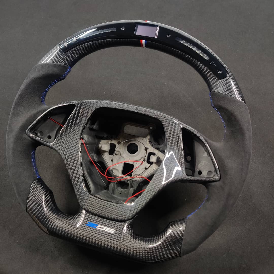 2014-2019 C7 Corvette Carbon Fiber Steering Wheel w/ LED RPM Display - Image 37