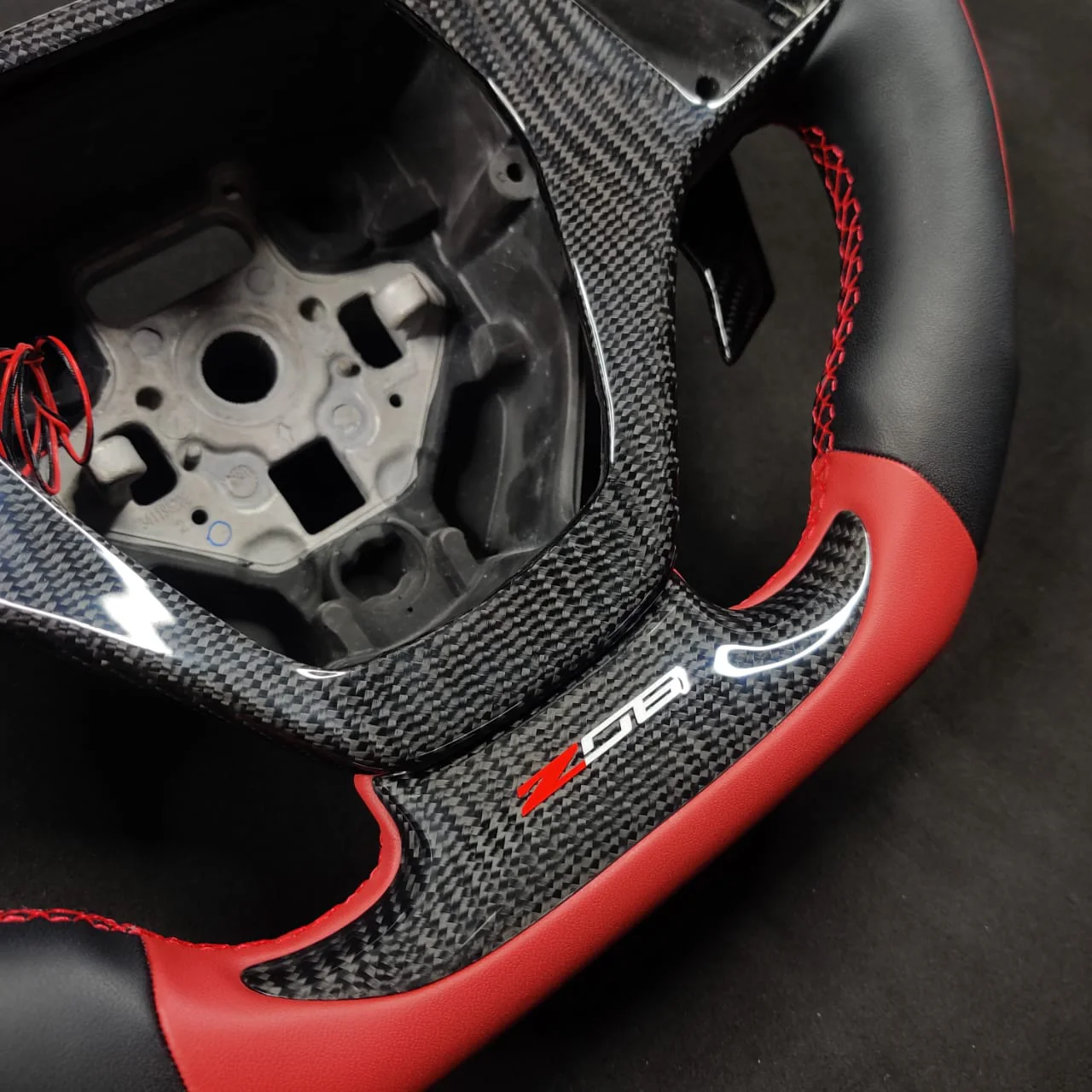 2014-2019 C7 Corvette Carbon Fiber Steering Wheel w/ LED RPM Display - Image 54