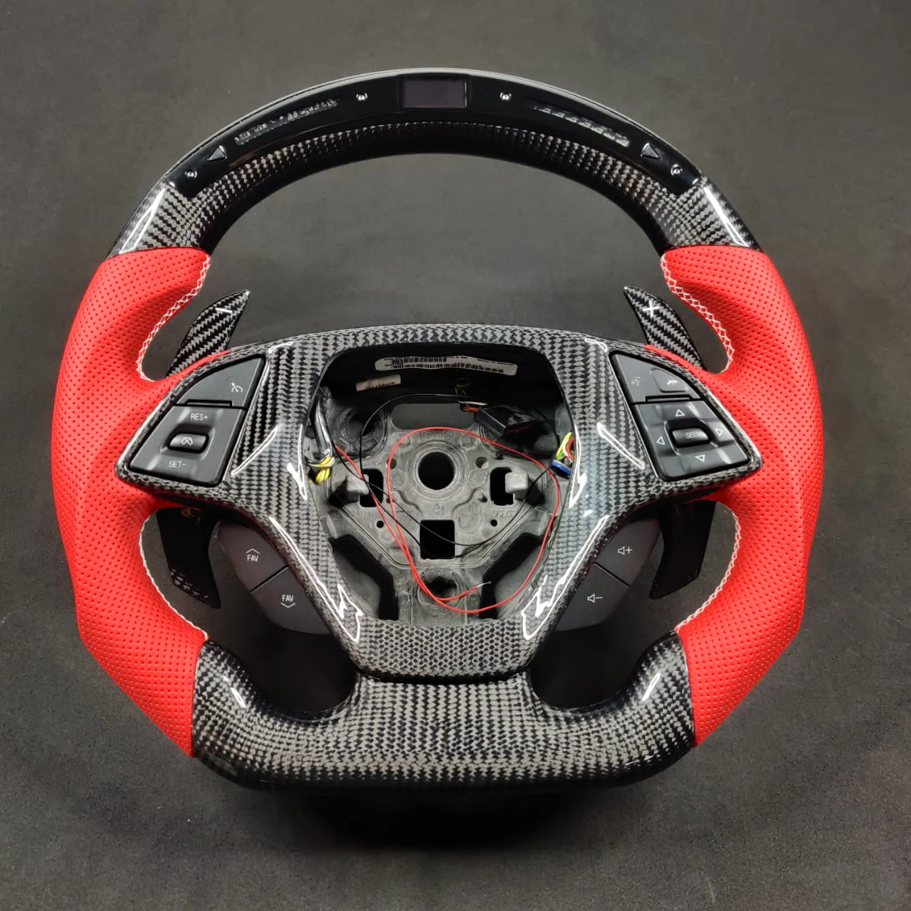 2014-2019 C7 Corvette Carbon Fiber Steering Wheel w/ LED RPM Display - Image 50