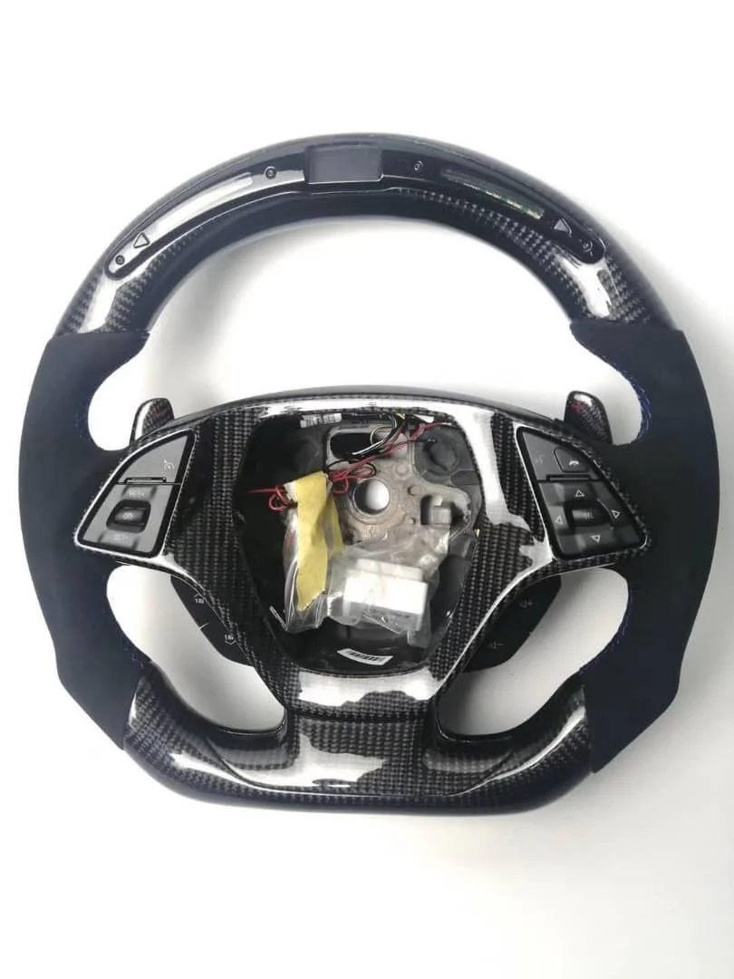 2014-2019 C7 Corvette Carbon Fiber Steering Wheel w/ LED RPM Display - Image 59