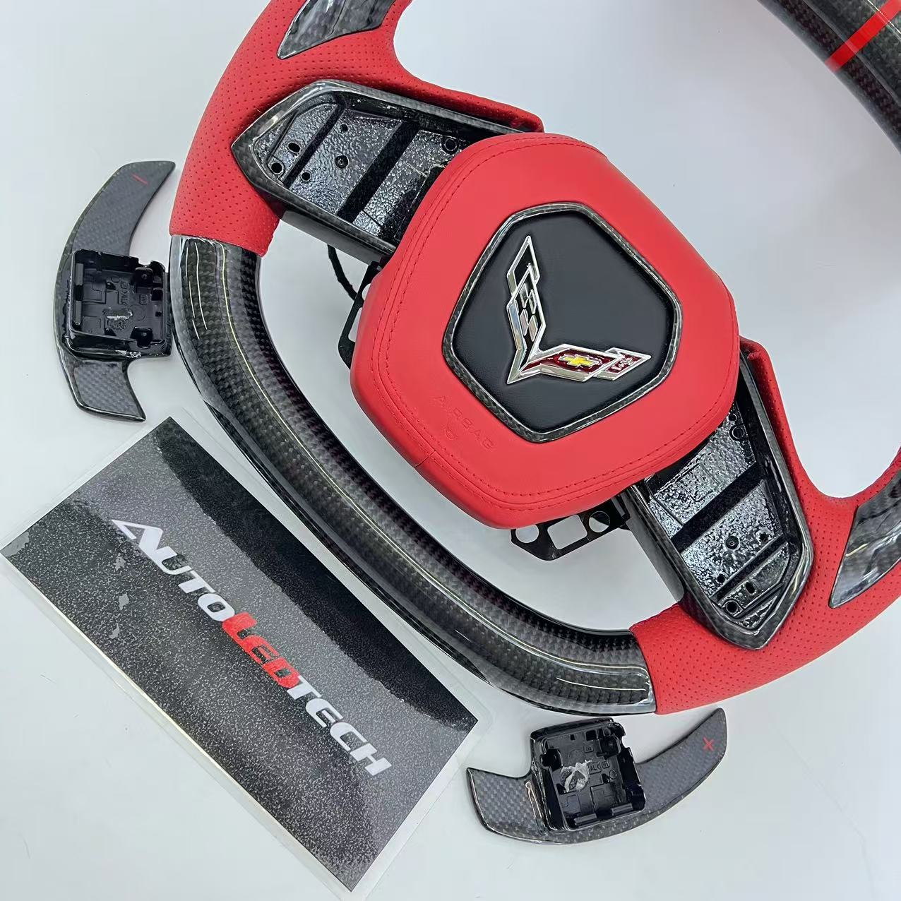 2020-2026+ Chevrolet C8 Corvette Custom Carbon Fiber Steering Wheel - Image 78