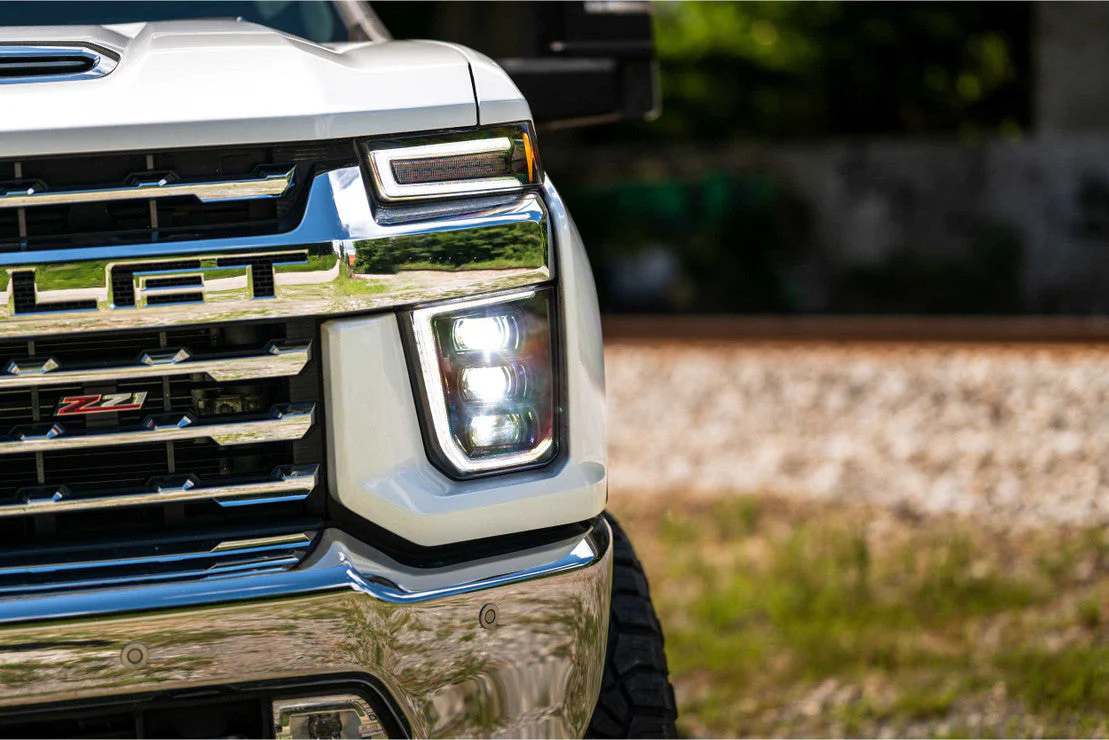 2020-2024 Chevrolet Silverado HD RGBW Flow Series XB LED DRL Headlights - Image 3