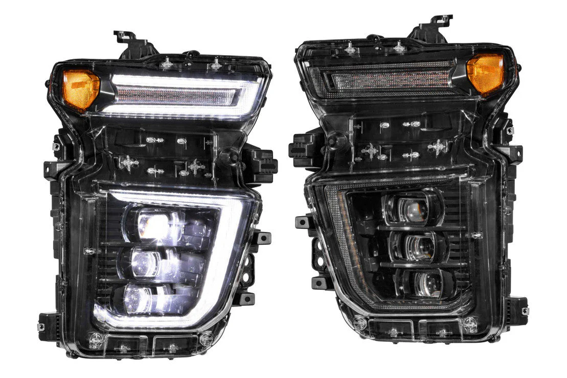 2020-2024 Chevrolet Silverado HD RGBW Flow Series XB LED DRL Headlights - Image 4