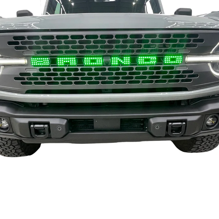2021-2026+ Ford Bronco Flow Series LED Grill Badge Emblem Logo - Image 4