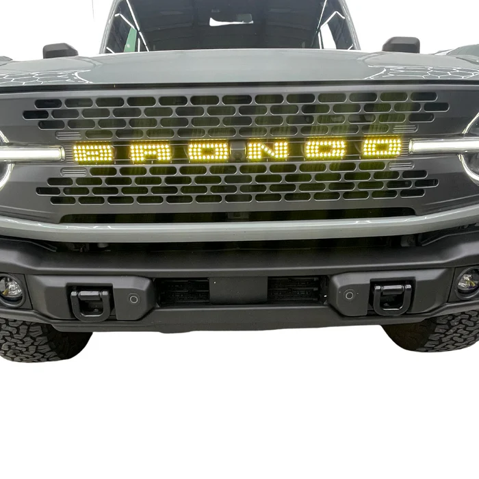 2021-2026+ Ford Bronco Flow Series LED Grill Badge Emblem Logo - Image 8