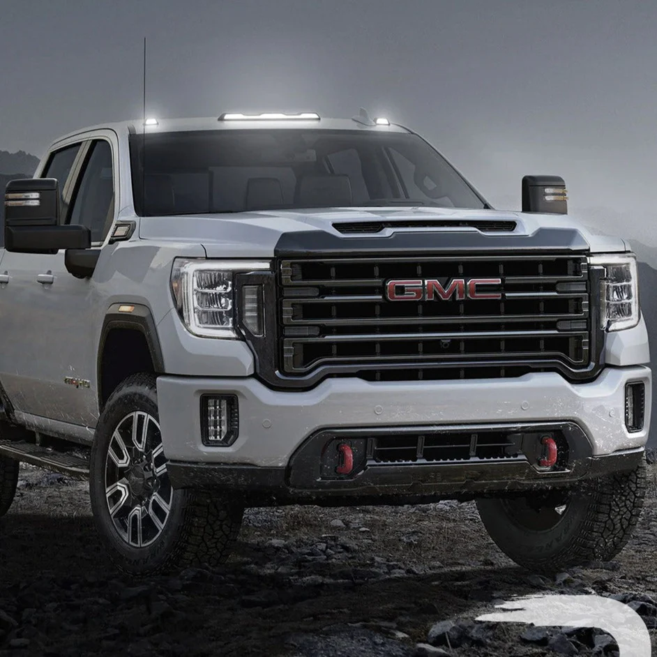 2020-2026+ GMC Chevy HD Clear Smoked White Amber LED Roof Cab Lights - Image 5