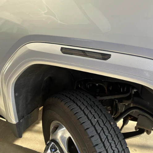 2020-2026+ GMC Sierra HD 2500 Smoked White Amber SCANNING LED Side Markers - Image 16