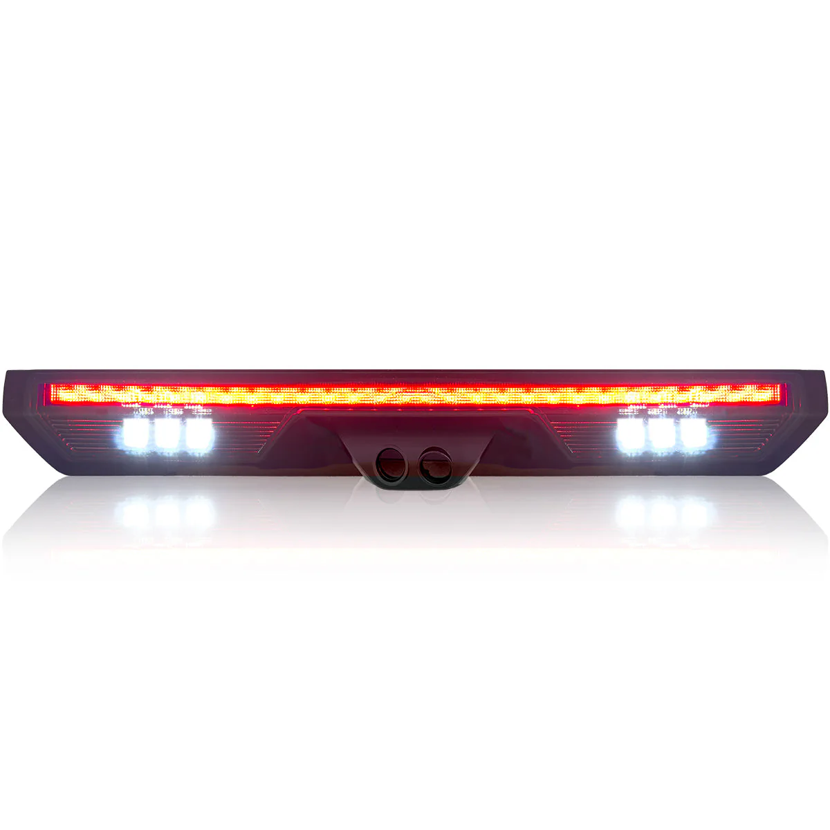 2020-2026+ GMC Sierra Chevy Silverado Smoked Clear LED 3rd Brake Light - Image 4