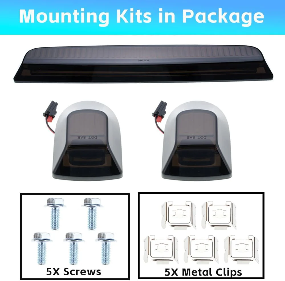 2020-2026+ GMC Sierra HD 2500 Smoked White Amber SCANNING LED Side Markers - Image 8