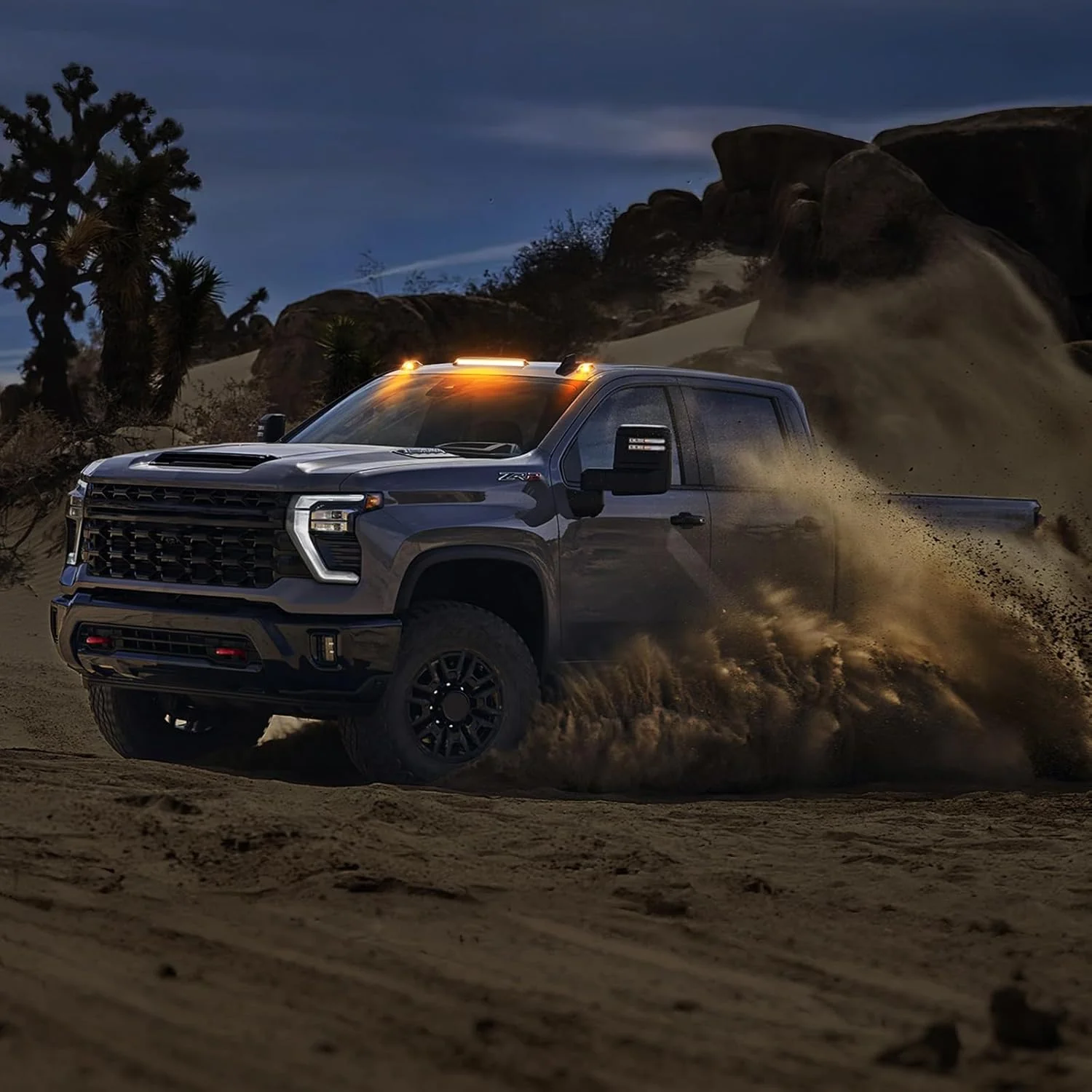 2020-2026+ GMC Chevy HD Smoked White Amber LED Roof Cab Lights - Image 14