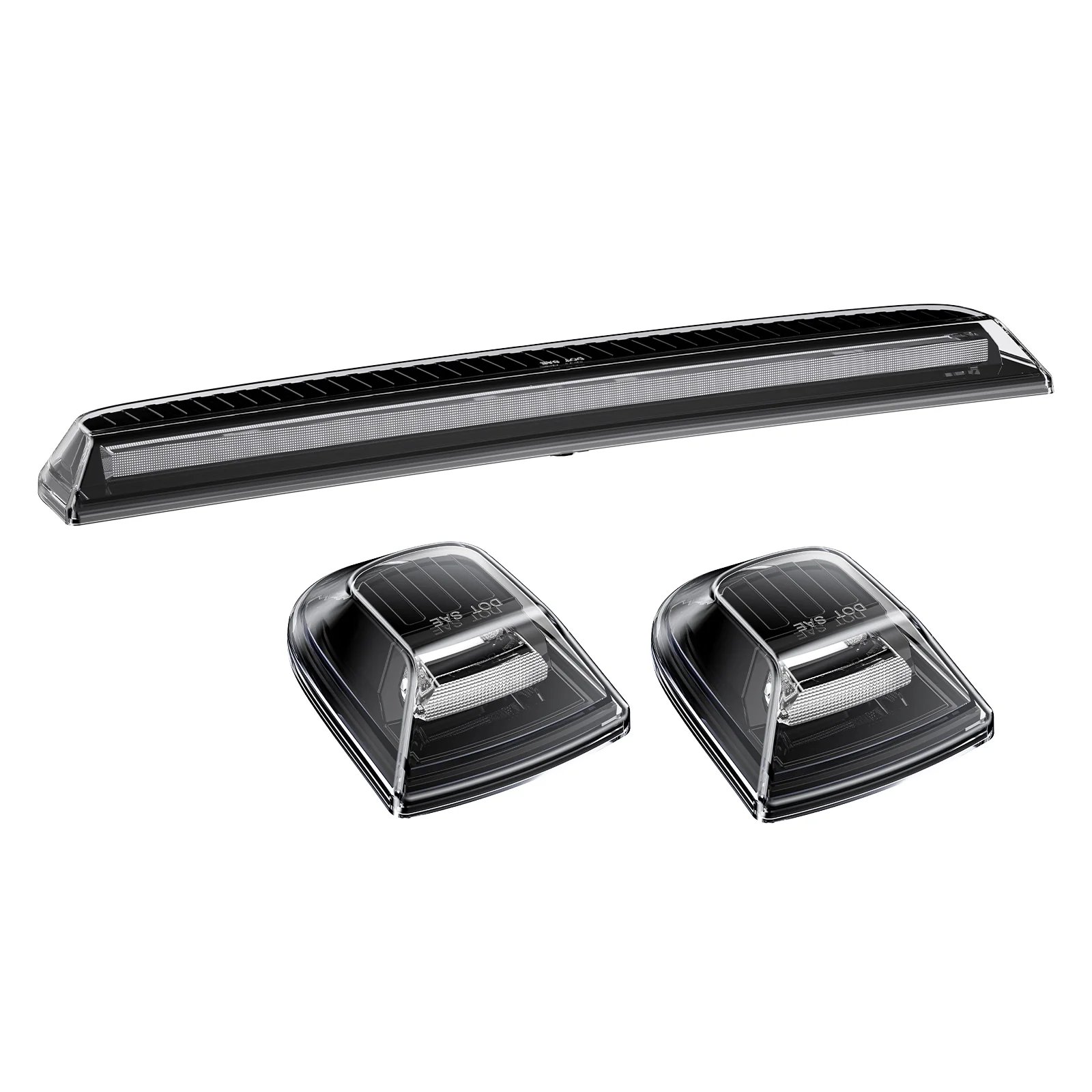 2020-2026+ GMC Chevy HD Smoked White Amber LED Roof Cab Lights - Image 16