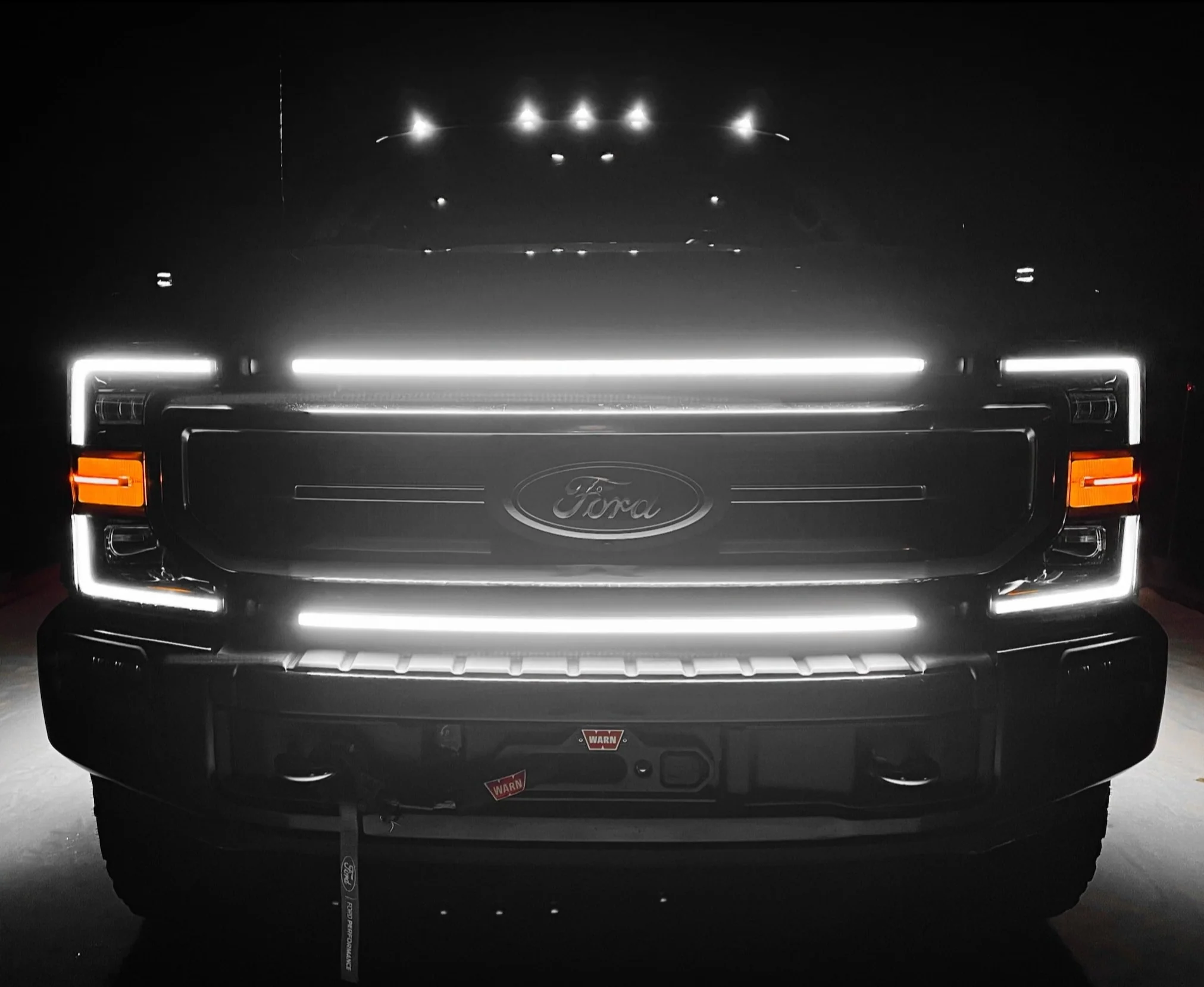 2020-2022 Ford Super Duty F250 LED Grill Accent Lights Bar Kit - Image 14