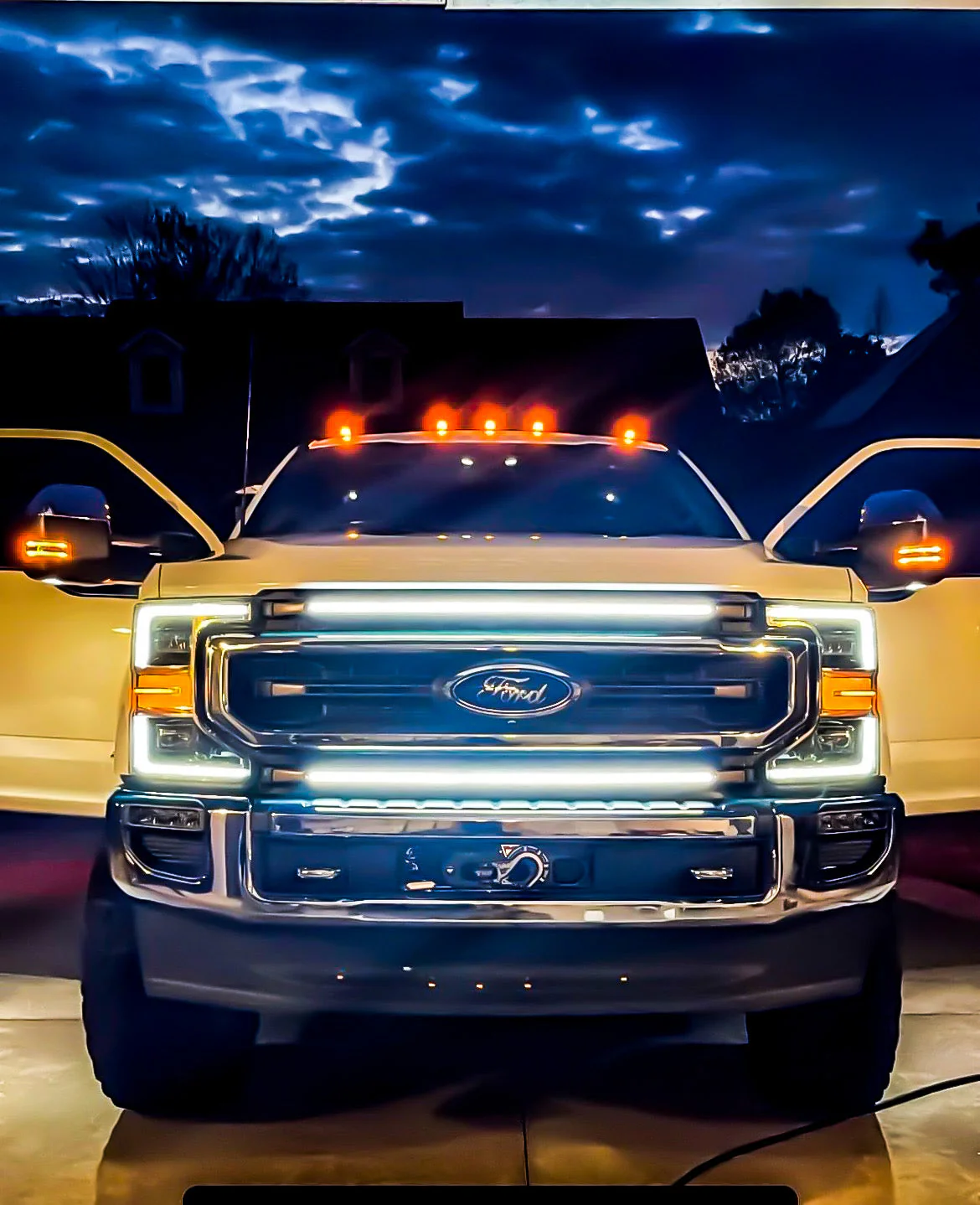 2020-2022 Ford Super Duty F250 LED Grill Accent Lights Bar Kit - Image 17