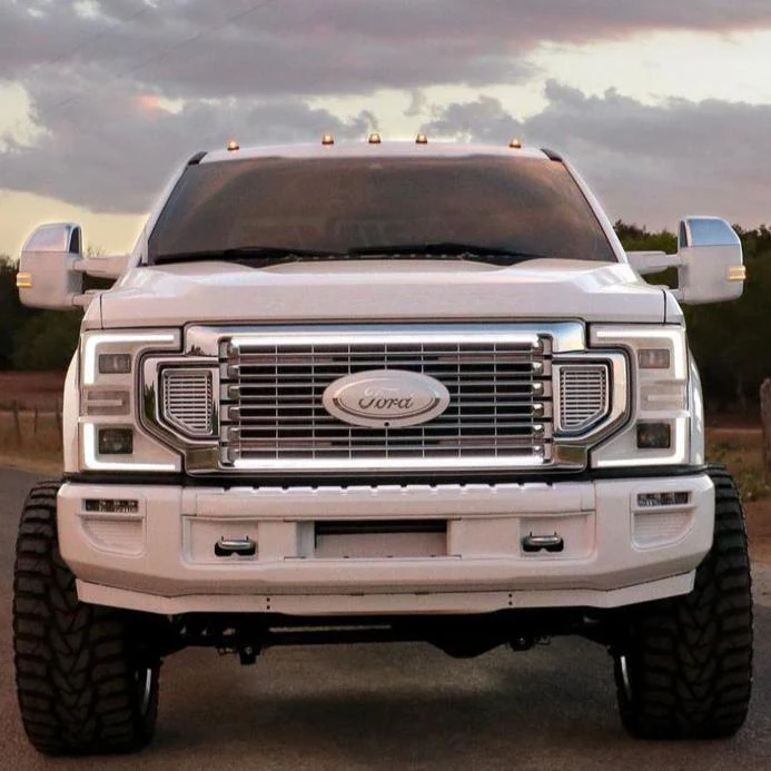 2020-2022 Ford Super Duty F250 LED Grill Accent Lights Bar Kit - Image 4