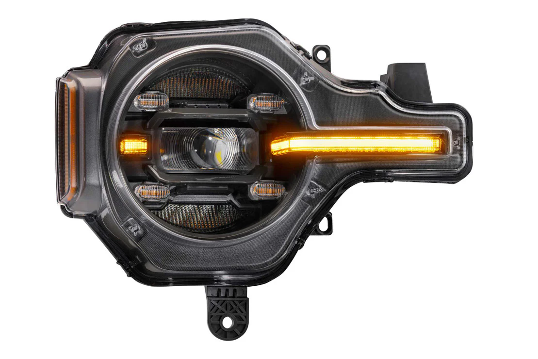 2021-2025+ Ford Bronco Amber LED DRL Projector Headlights Assemblies - Image 6