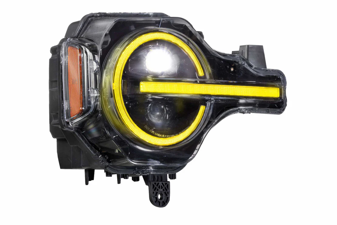 2021-2025+ Ford Bronco RGB LED Color-Changing DRL Headlight Assemblies - Image 15
