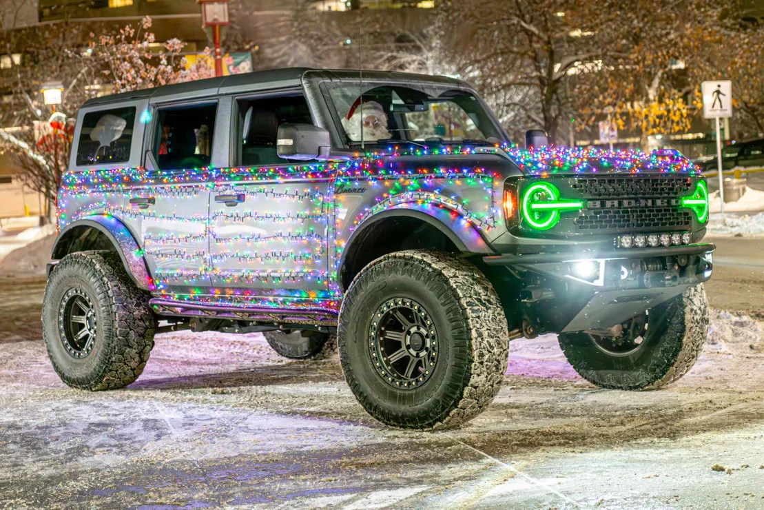 2021-2025+ Ford Bronco RGB LED Color-Changing DRL Headlight Assemblies - Image 5