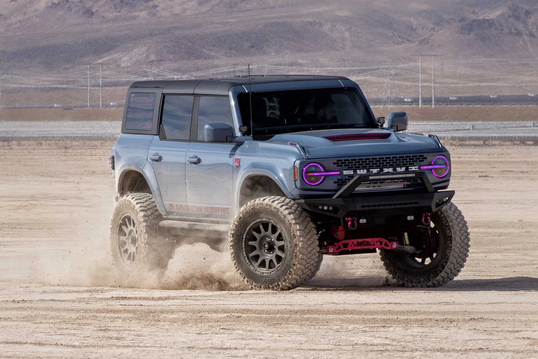 2021-2025+ Ford Bronco RGB LED Color-Changing DRL Headlight Assemblies - Image 6