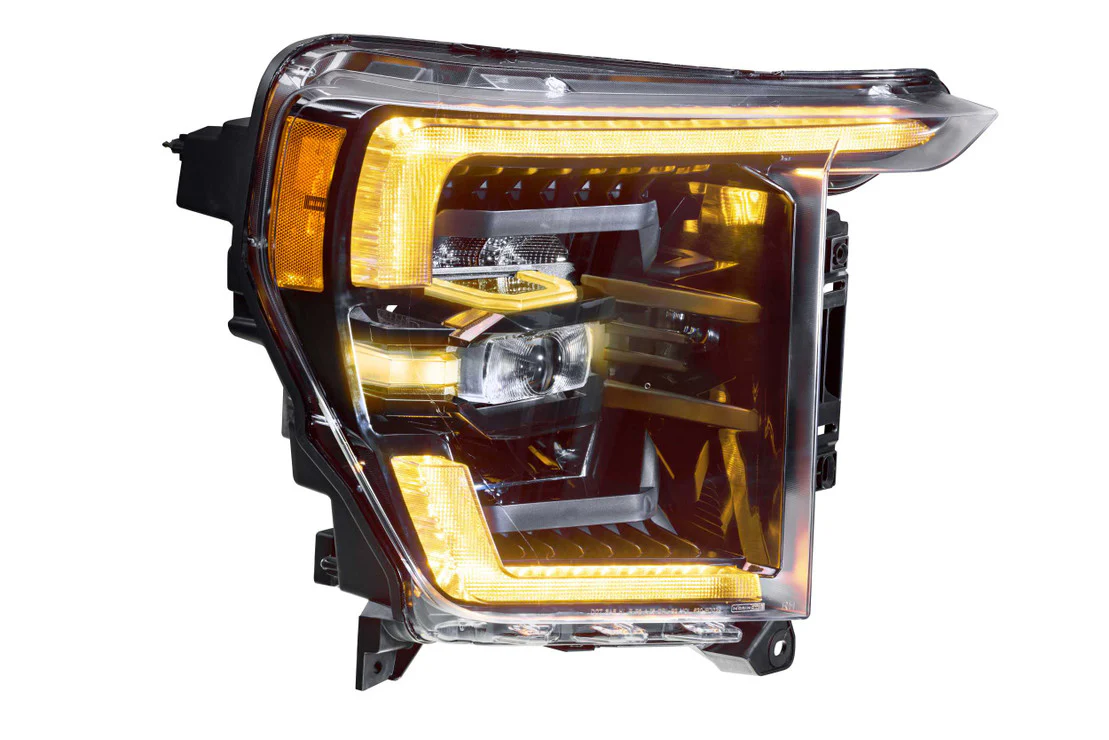 2021-2023 Ford F150 Amber LED DRL Projector Headlights - Image 11