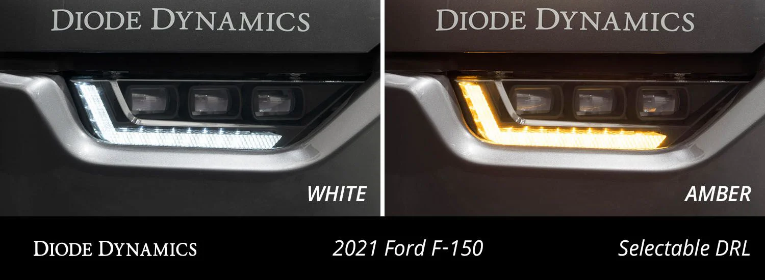 2021-2023 Ford F-150 & Raptor ELITE MAX LED White/Amber DRL Projector Headlights - Image 17
