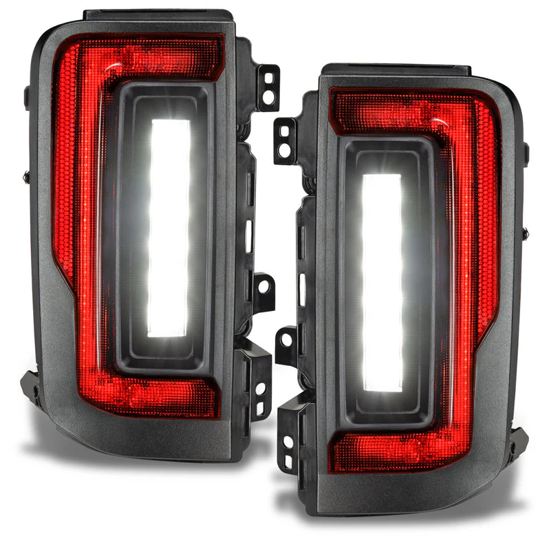 2021-2026+ Ford Bronco Red Smoked LED Flush Mount Tail Lights - Image 6