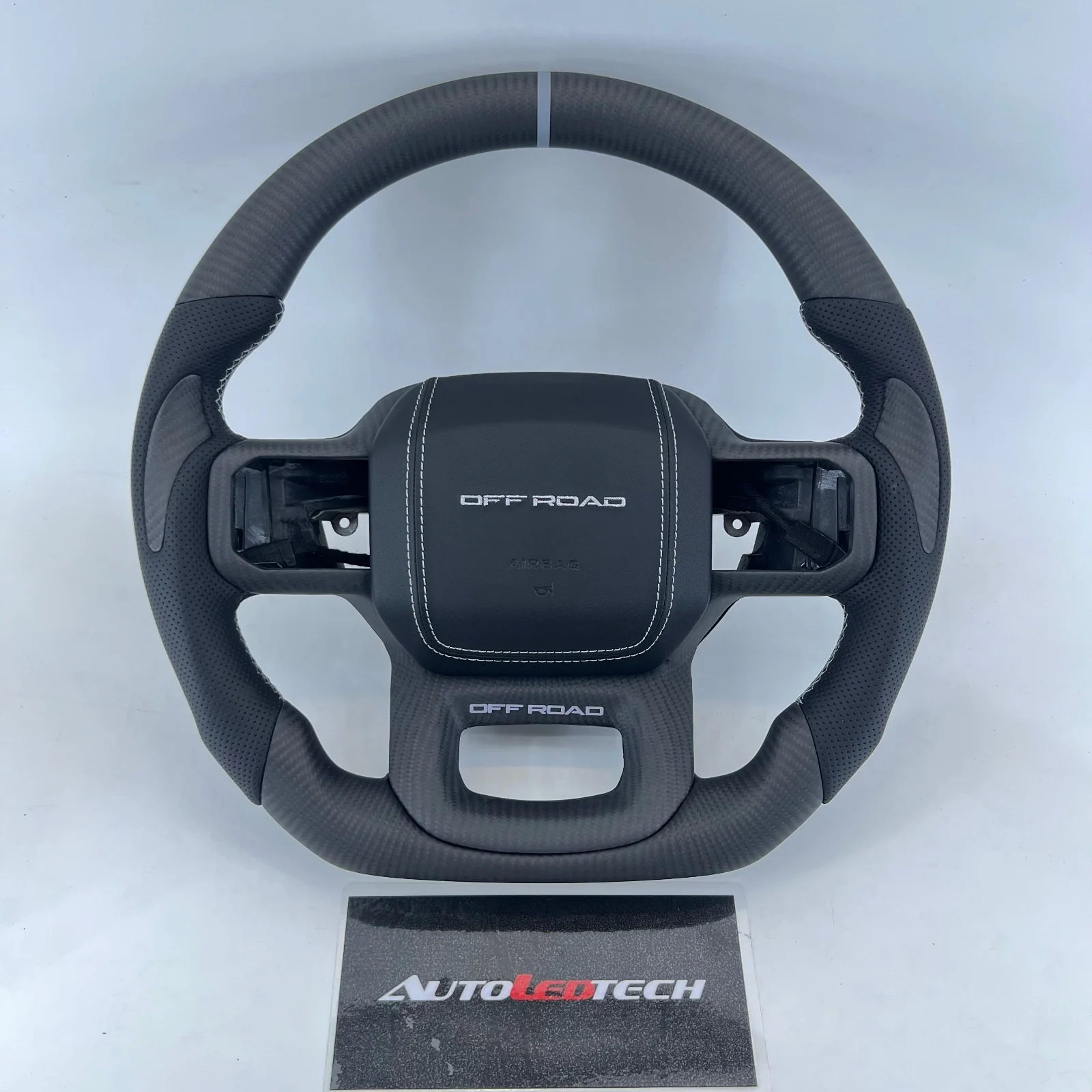 2021-2026+ Ford F150 & Raptor Custom Carbon Fiber LED Steering Wheel - Image 23