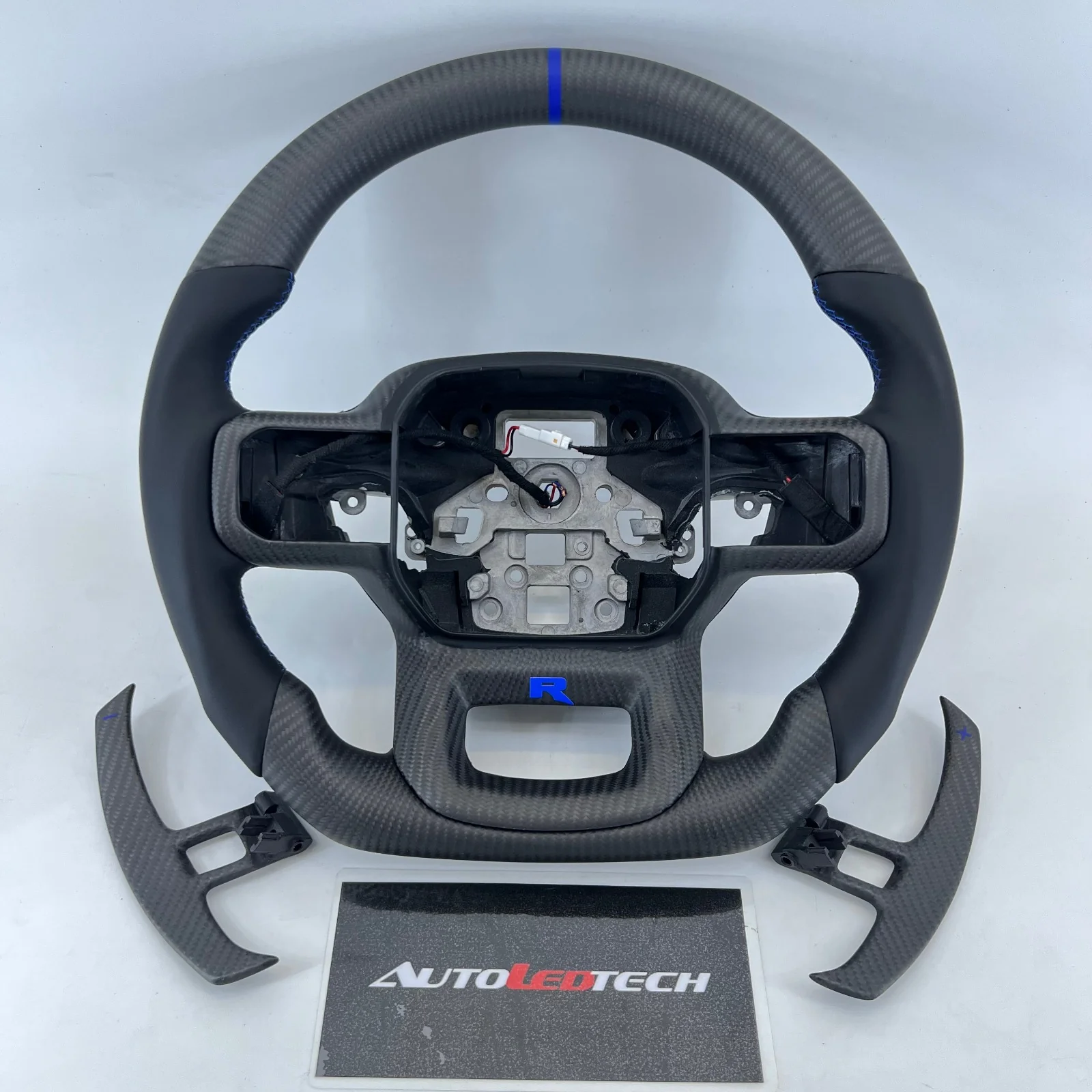 2021-2026+ Ford F150 & Raptor Custom Carbon Fiber LED Steering Wheel - Image 25