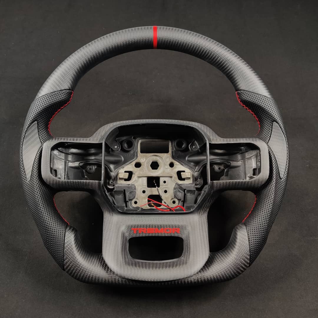 2021-2026+ Ford F150 & Raptor Custom Carbon Fiber LED Steering Wheel - Image 28