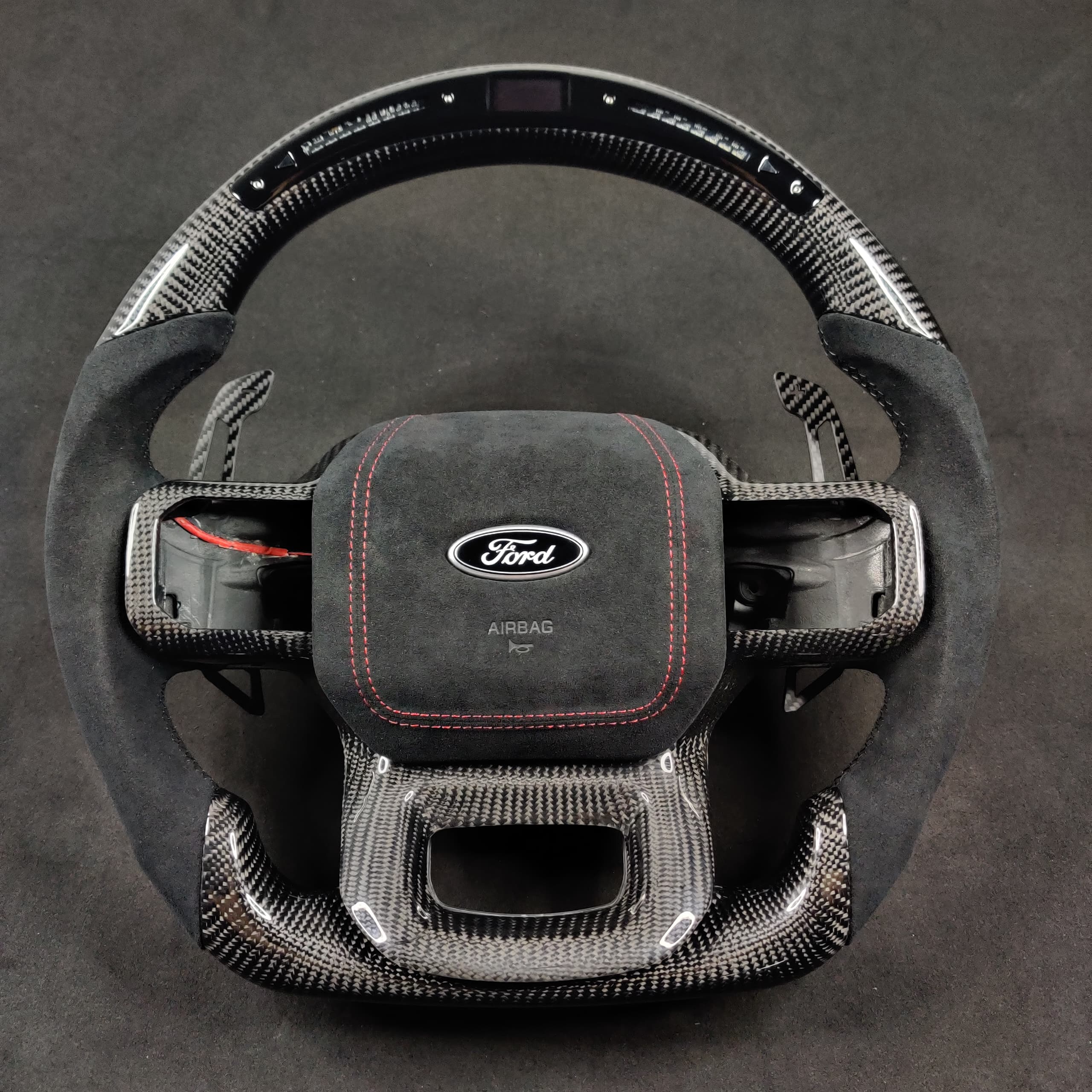 2021-2026+ Ford F150 & Raptor Custom Carbon Fiber LED Steering Wheel - Image 37