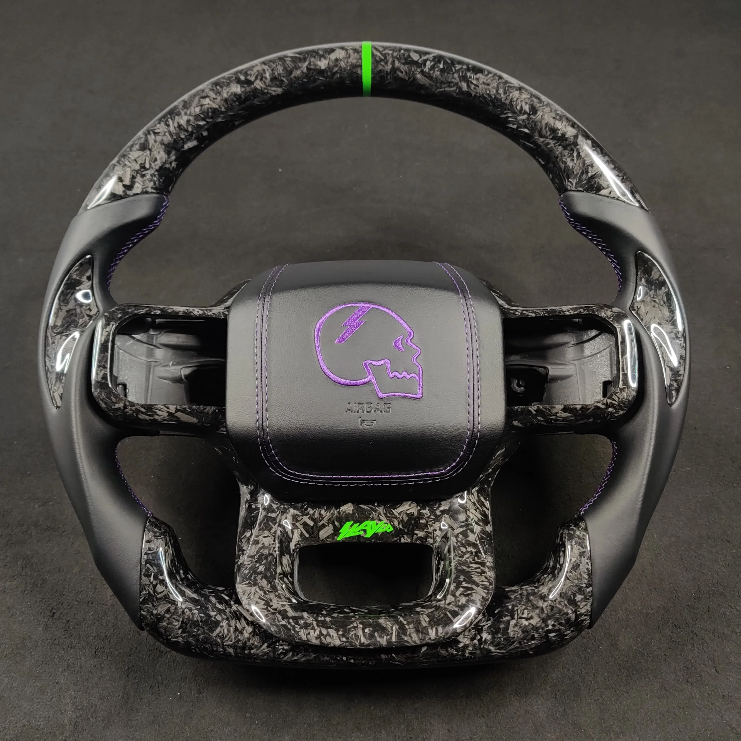 2021-2026+ Ford F150 & Raptor Custom Carbon Fiber LED Steering Wheel - Image 4