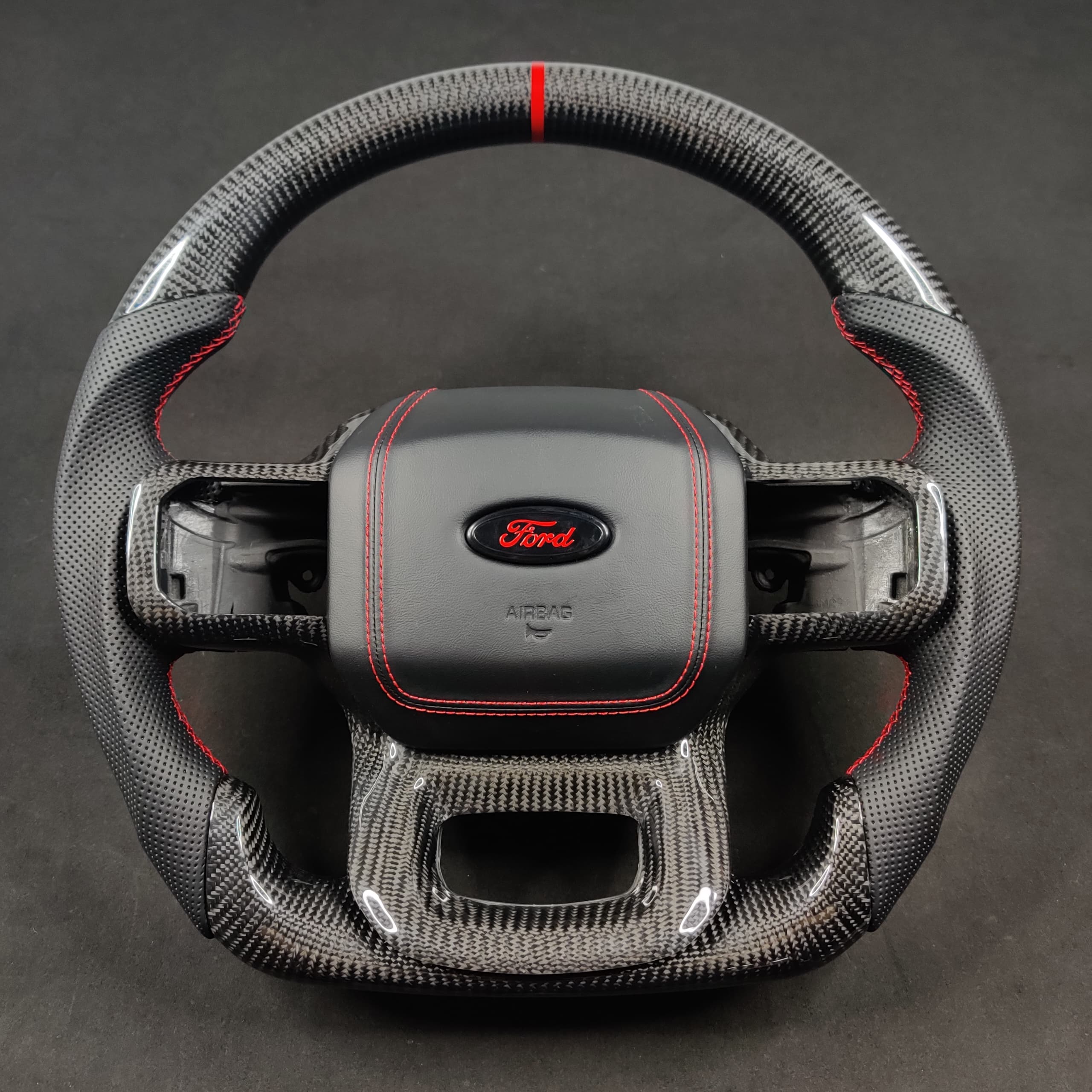 2021-2026+ Ford F150 & Raptor Custom Carbon Fiber LED Steering Wheel - Image 43