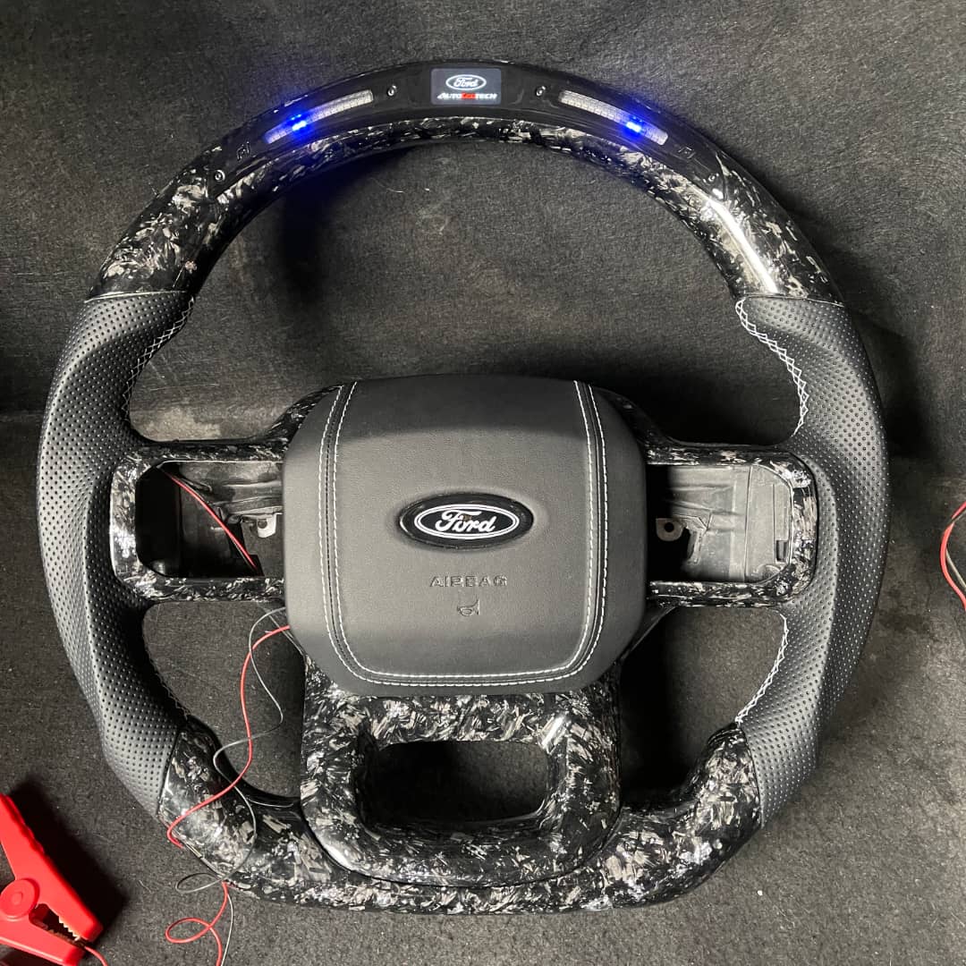 2021-2026+ Ford F150 & Raptor Custom Carbon Fiber LED Steering Wheel - Image 50