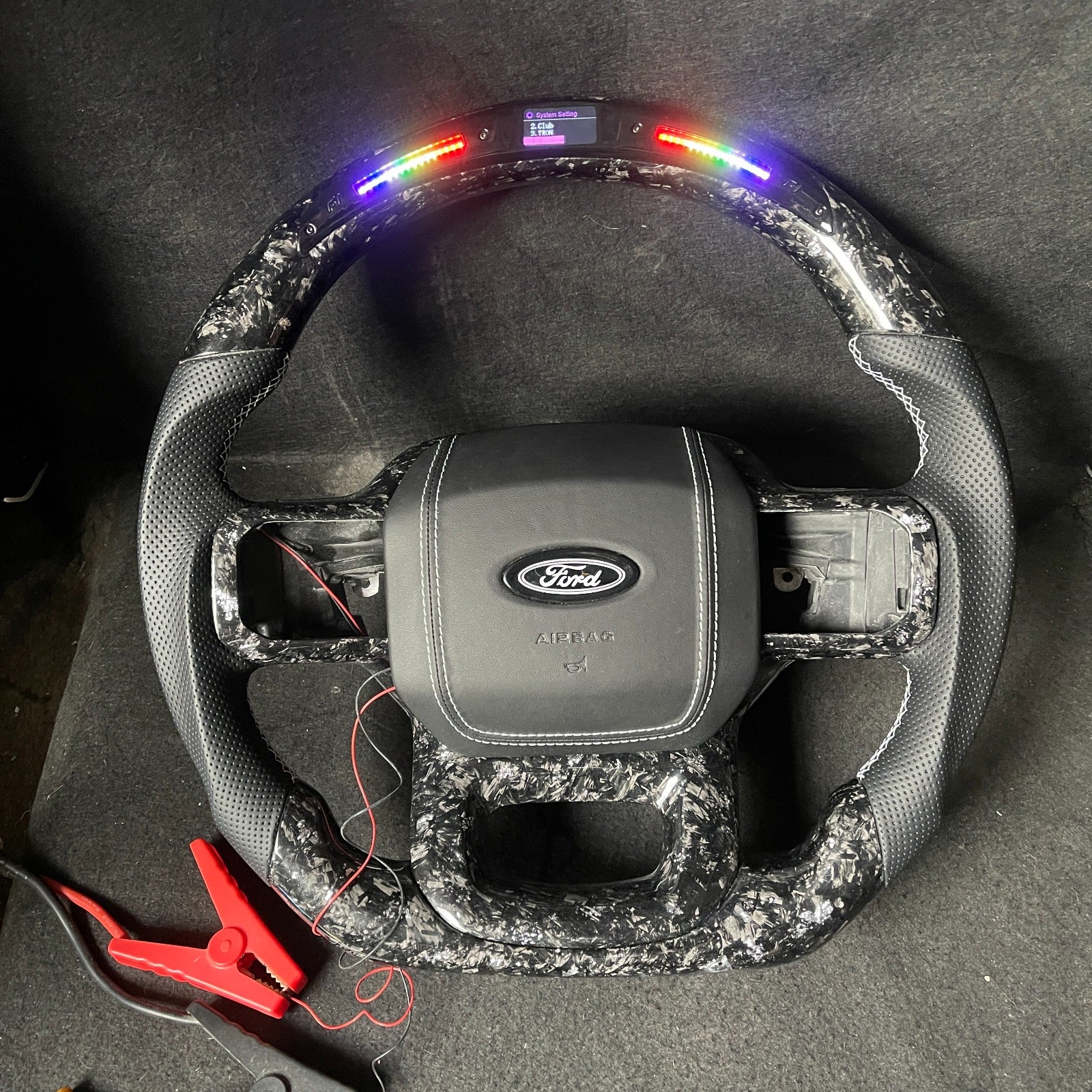 2021-2026+ Ford F150 & Raptor Custom Carbon Fiber LED Steering Wheel - Image 51