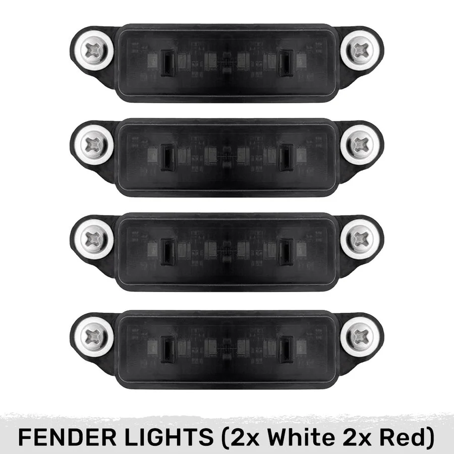 Ram TRX RHO Smoked White/Amber LED Hood + Fender Lights - Image 12