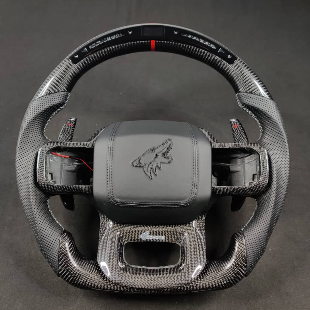 2021-2026+ Ford F150 & Raptor Custom Carbon Fiber LED Steering Wheel - Image 32