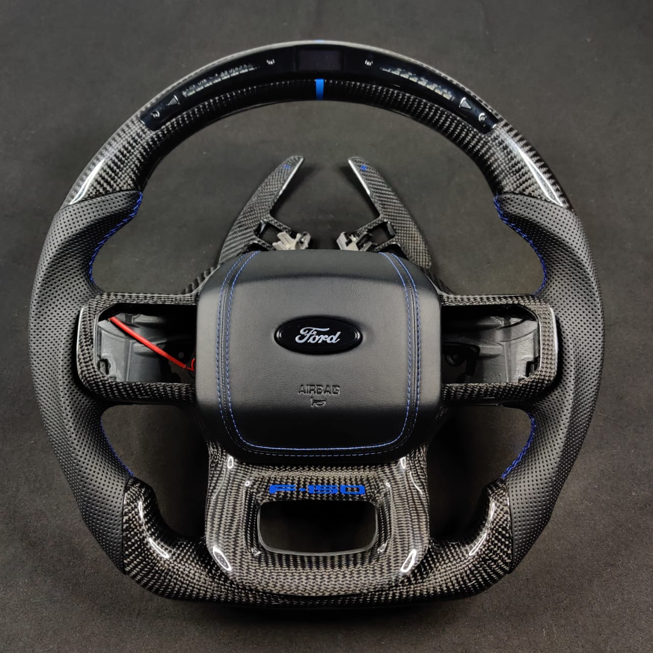 2021-2026+ Ford F150 & Raptor Custom Carbon Fiber LED Steering Wheel - Image 54