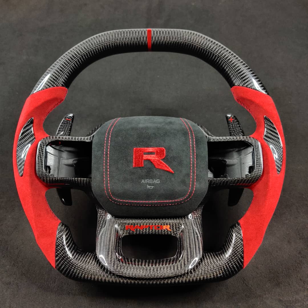 2021-2026+ Ford F150 & Raptor Custom Carbon Fiber LED Steering Wheel - Image 58