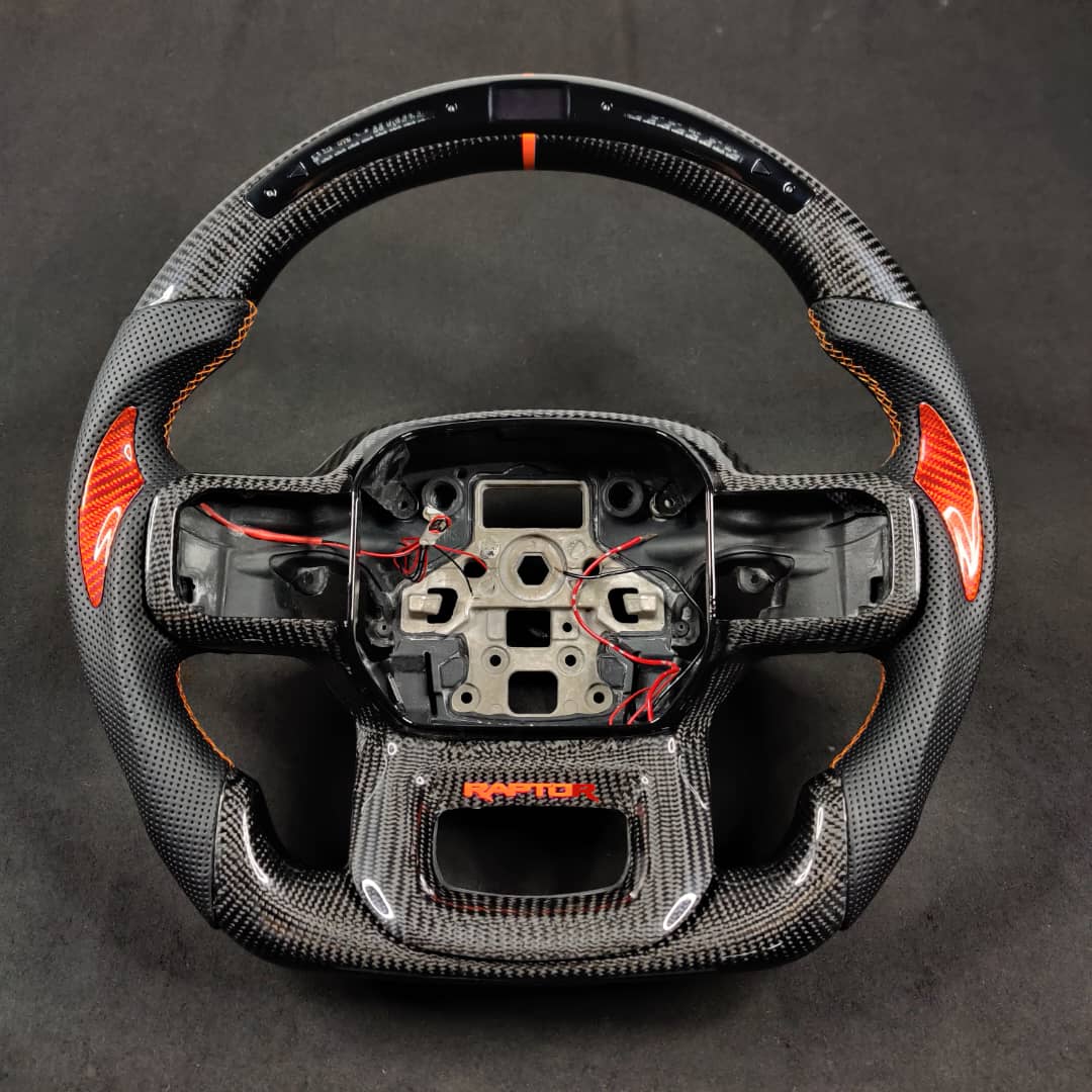 2021-2026+ Ford F150 & Raptor Custom Carbon Fiber LED Steering Wheel - Image 67