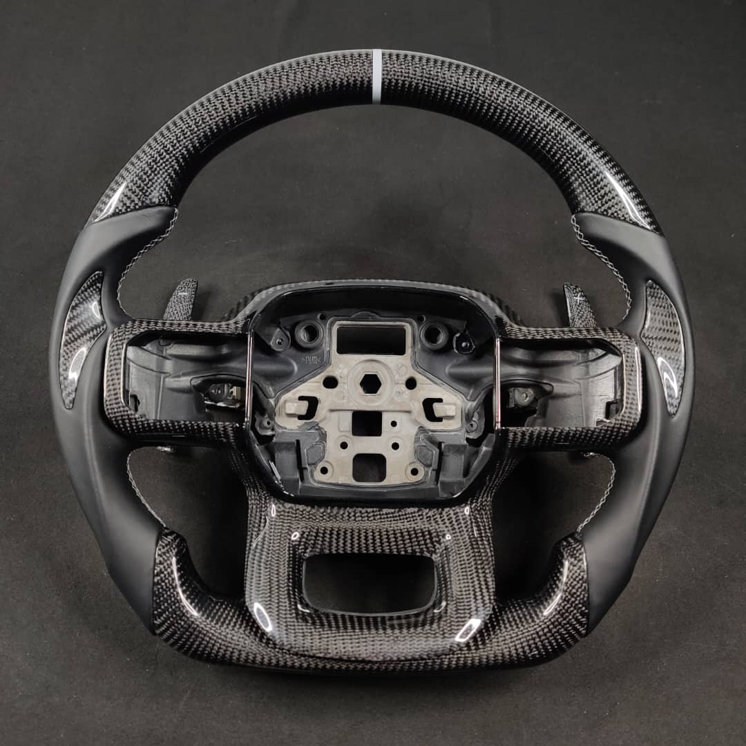 2021-2026+ Ford F150 & Raptor Custom Carbon Fiber LED Steering Wheel - Image 79
