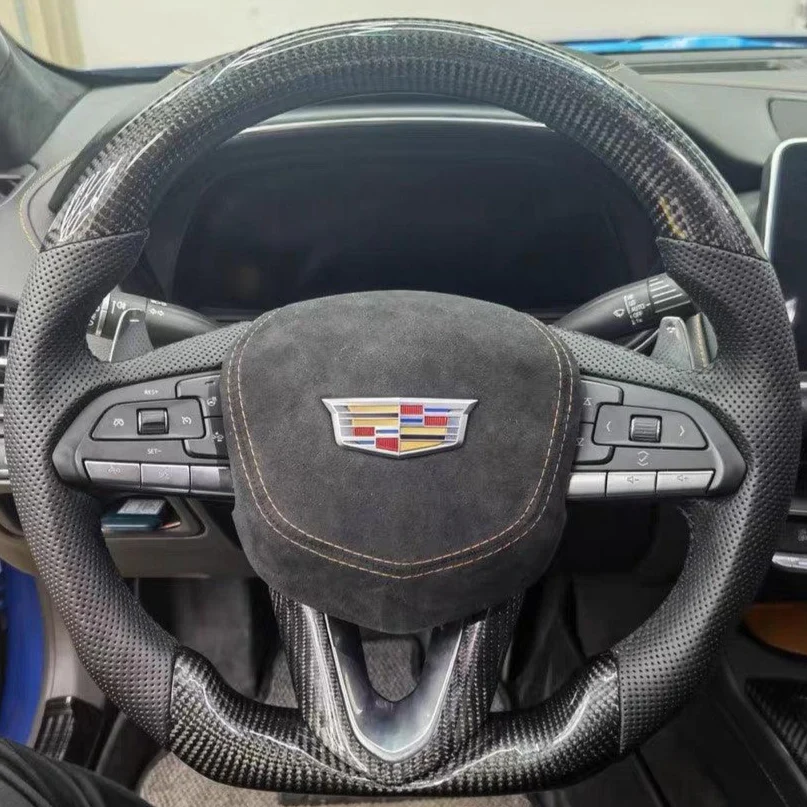 2020-2026+ Cadillac CT4/CT5 Blackwing Carbon Fiber LED Steering Wheel - Image 10