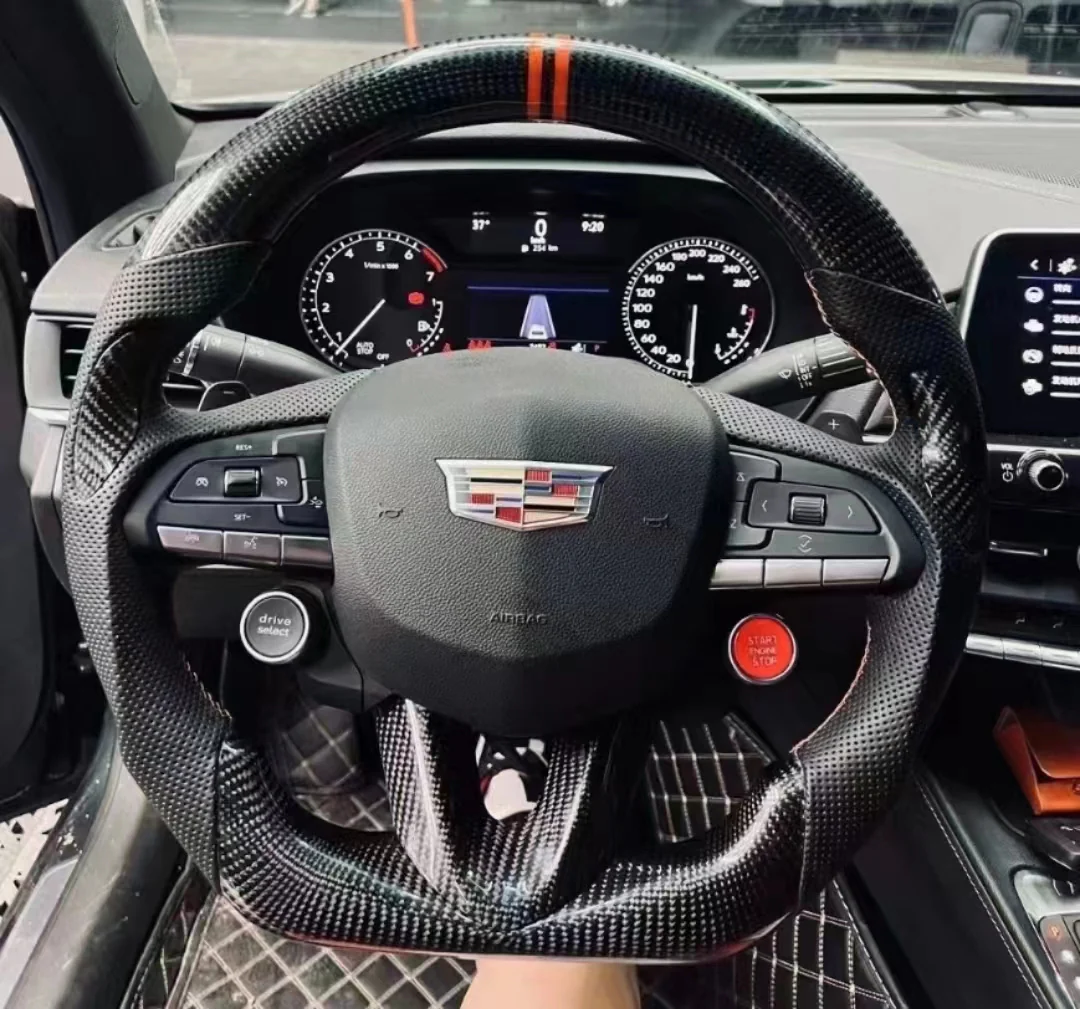 2020-2026+ Cadillac CT4/CT5 Blackwing Carbon Fiber LED Steering Wheel - Image 14