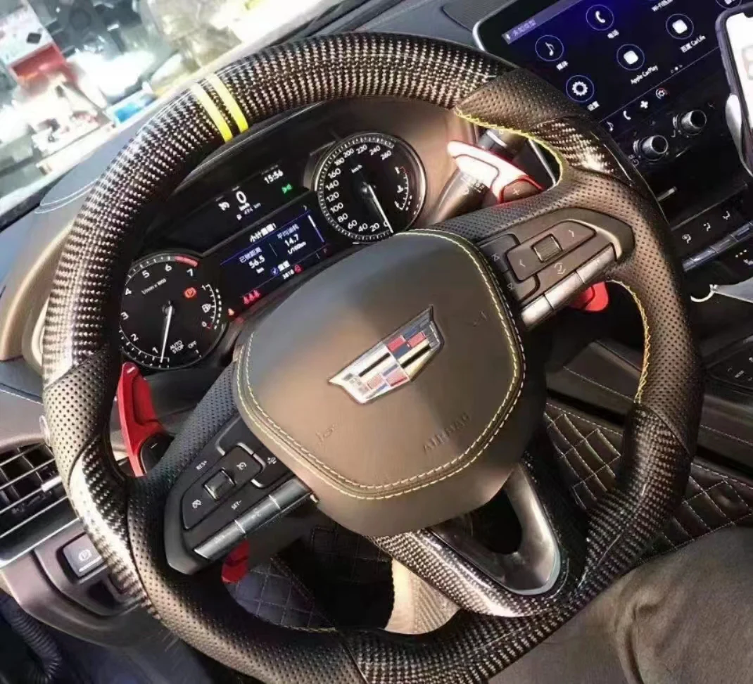 2020-2026+ Cadillac CT4/CT5 Blackwing Carbon Fiber LED Steering Wheel - Image 18