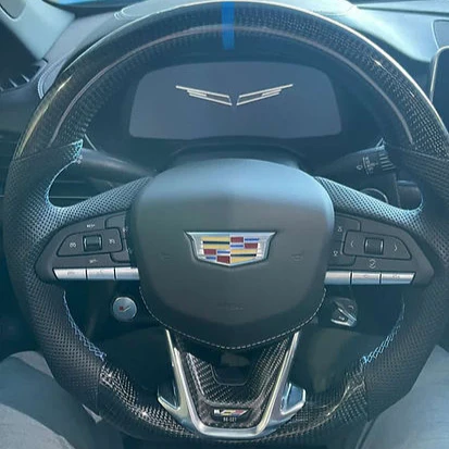 2020-2026+ Cadillac CT4/CT5 Blackwing Carbon Fiber LED Steering Wheel - Image 19