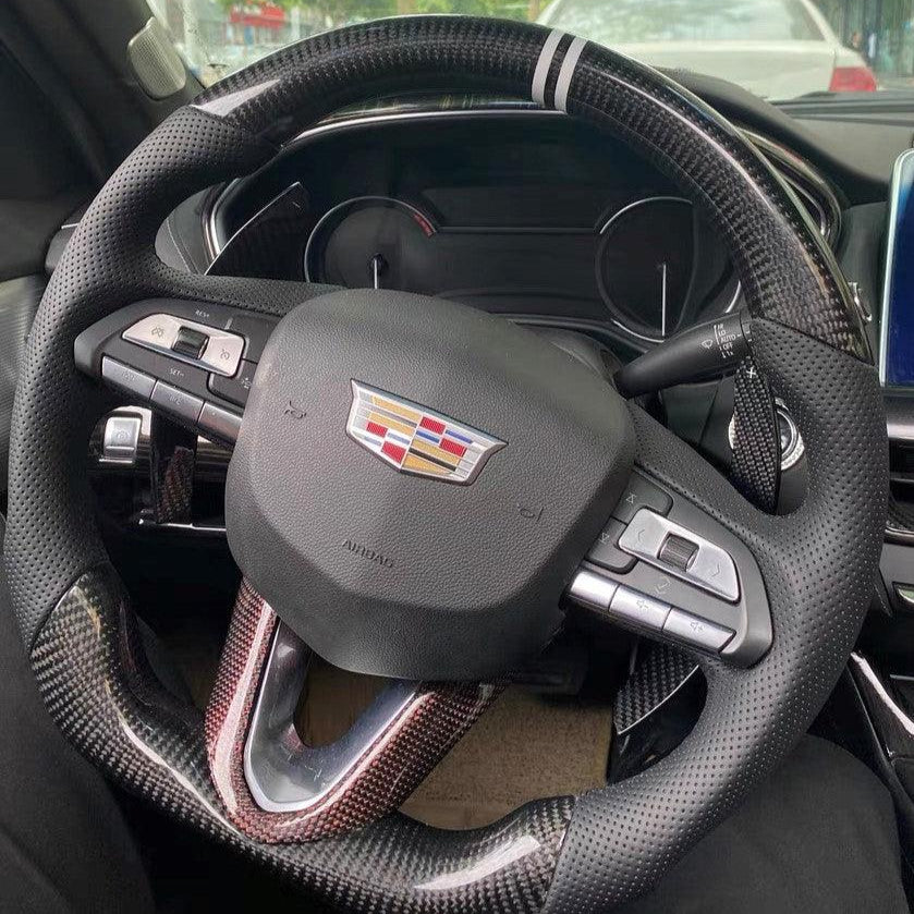2020-2026+ Cadillac CT4/CT5 Blackwing Carbon Fiber LED Steering Wheel - Image 21